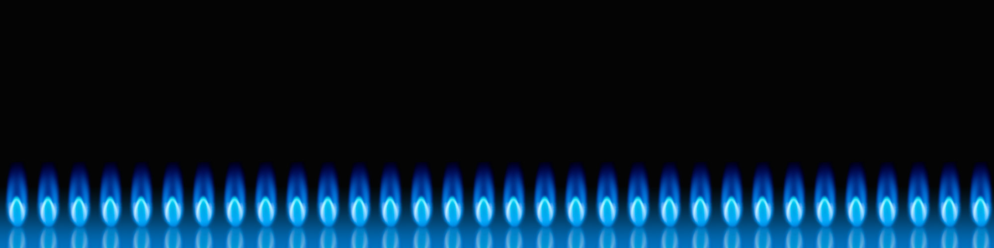 natural gas flames